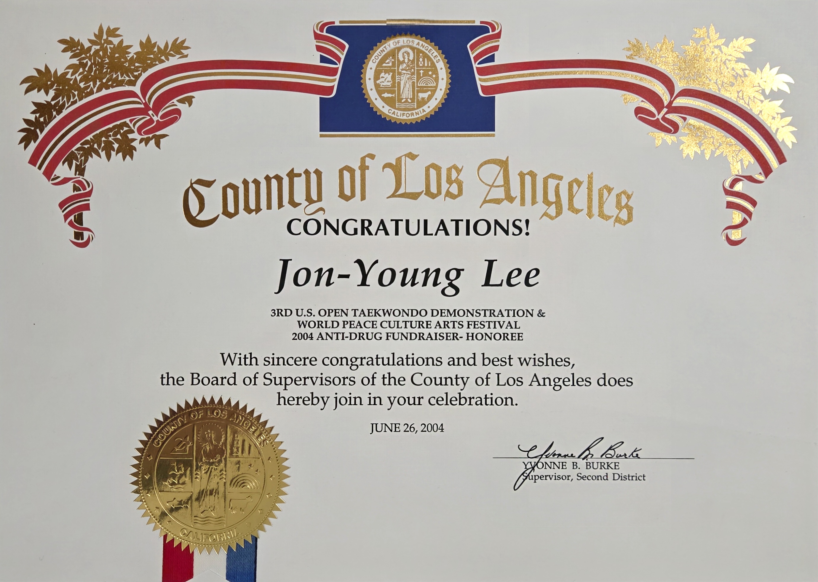LA County Award