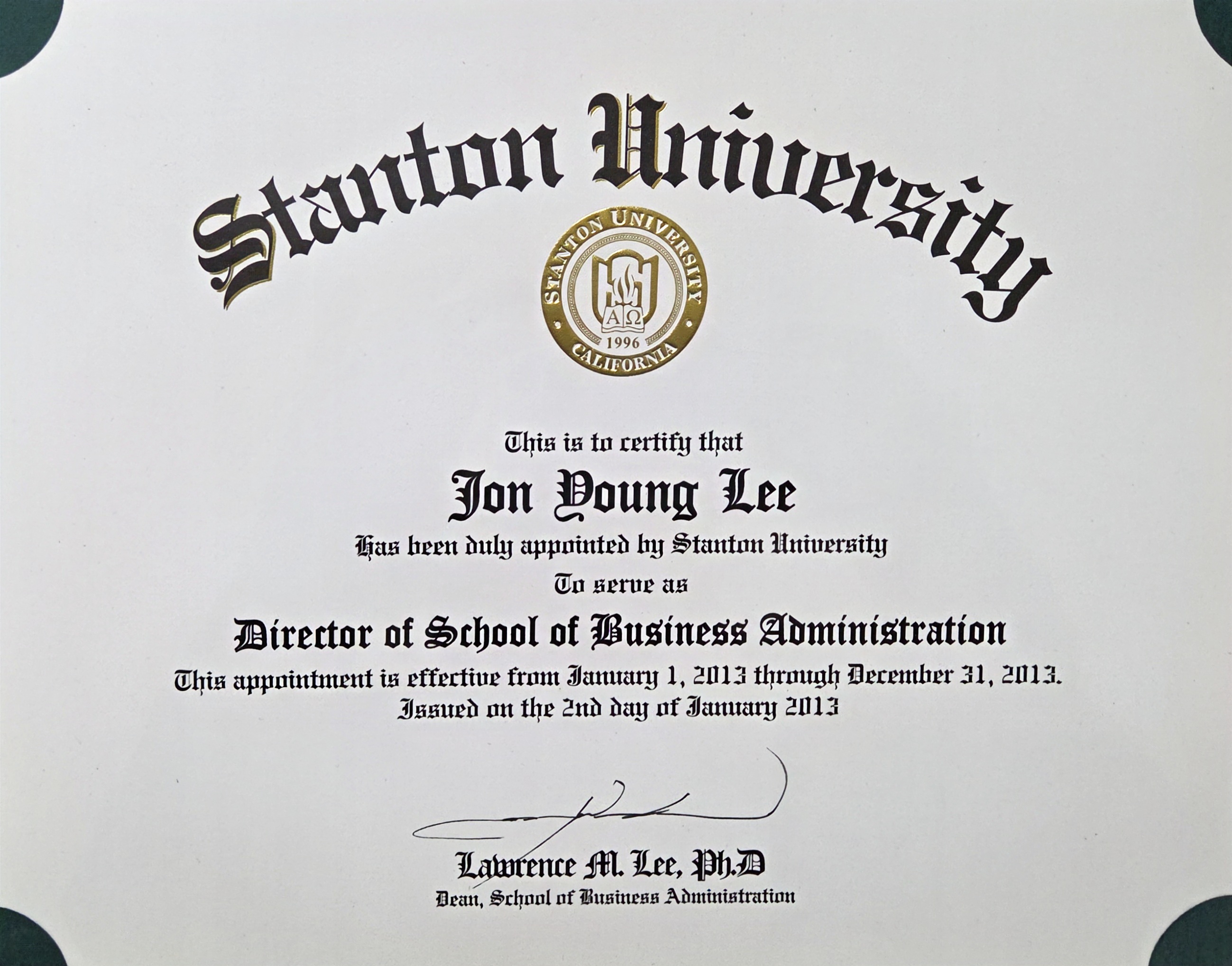 Stanton Univ Director